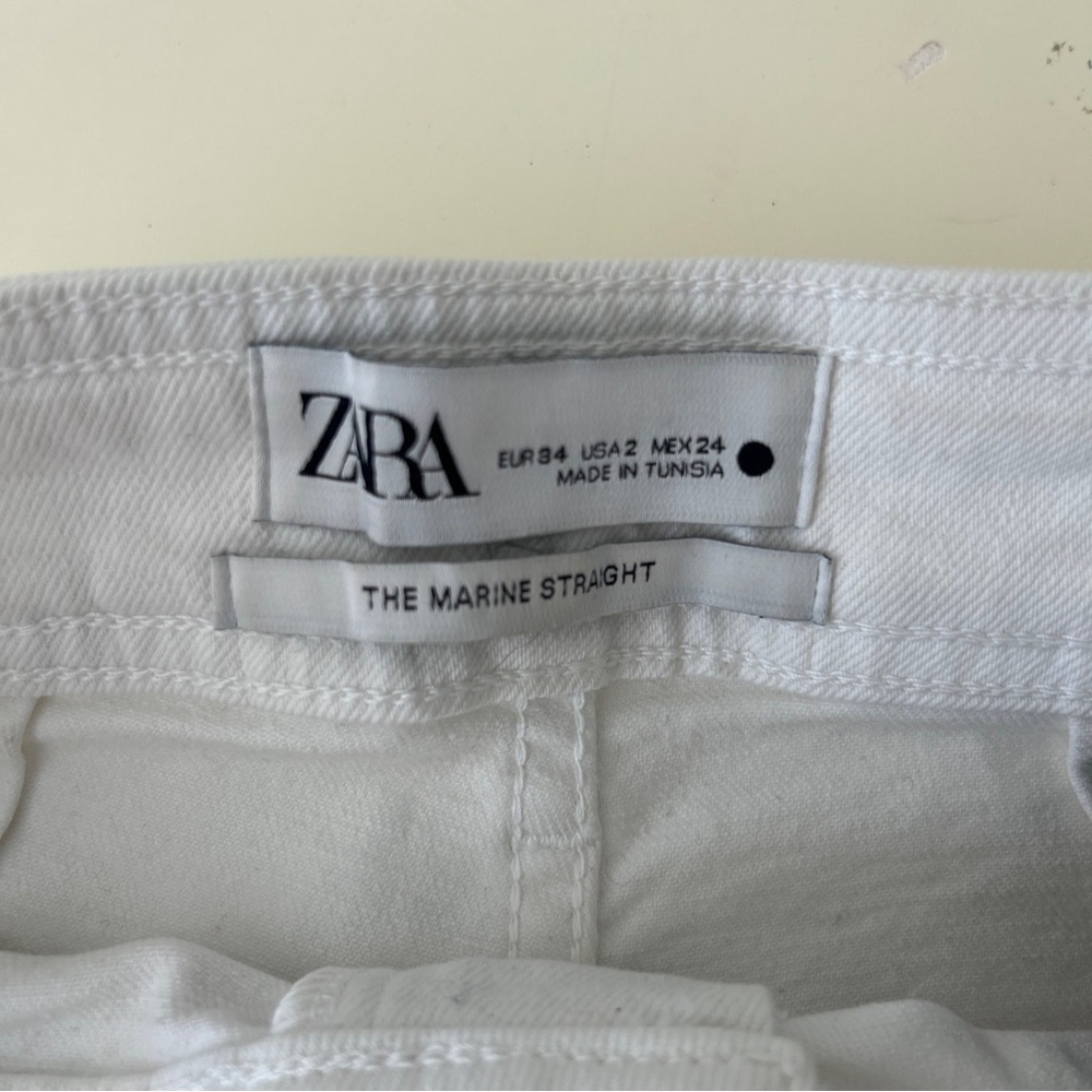 Zara White Jeans Size 2 - Picture 16 of 16